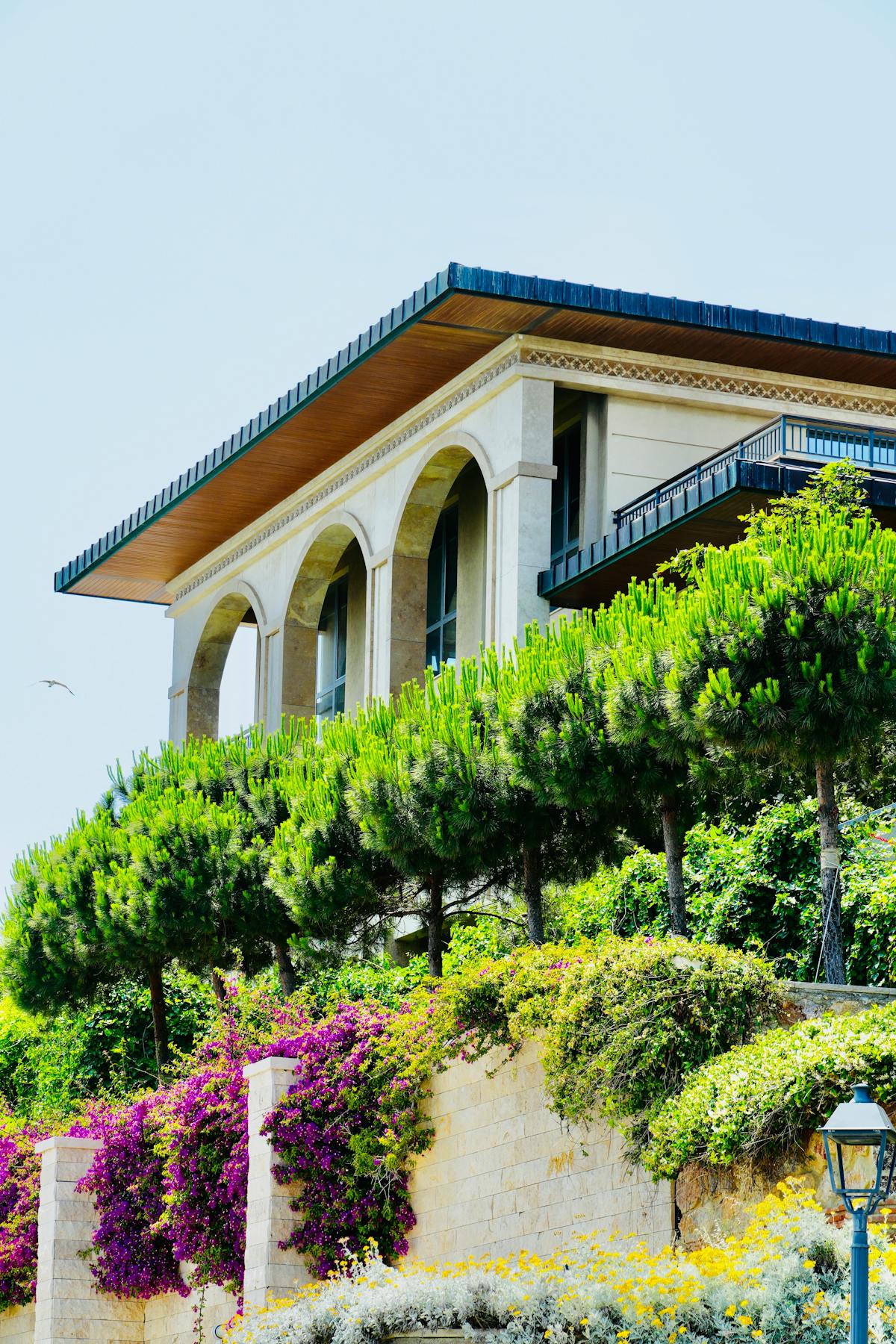 Mediterranean home with garden